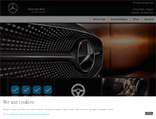 Tablet Screenshot of hughes.mercedes-benz.co.uk
